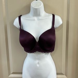 Gorgeous Purple Satin Bra